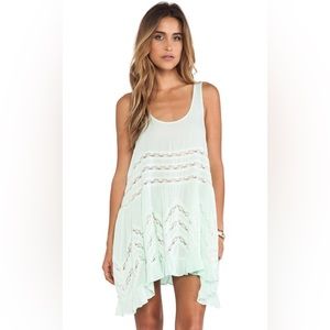 Free People Voile and Lace Trapeze Slip